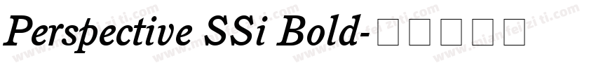 Perspective SSi Bold字体转换